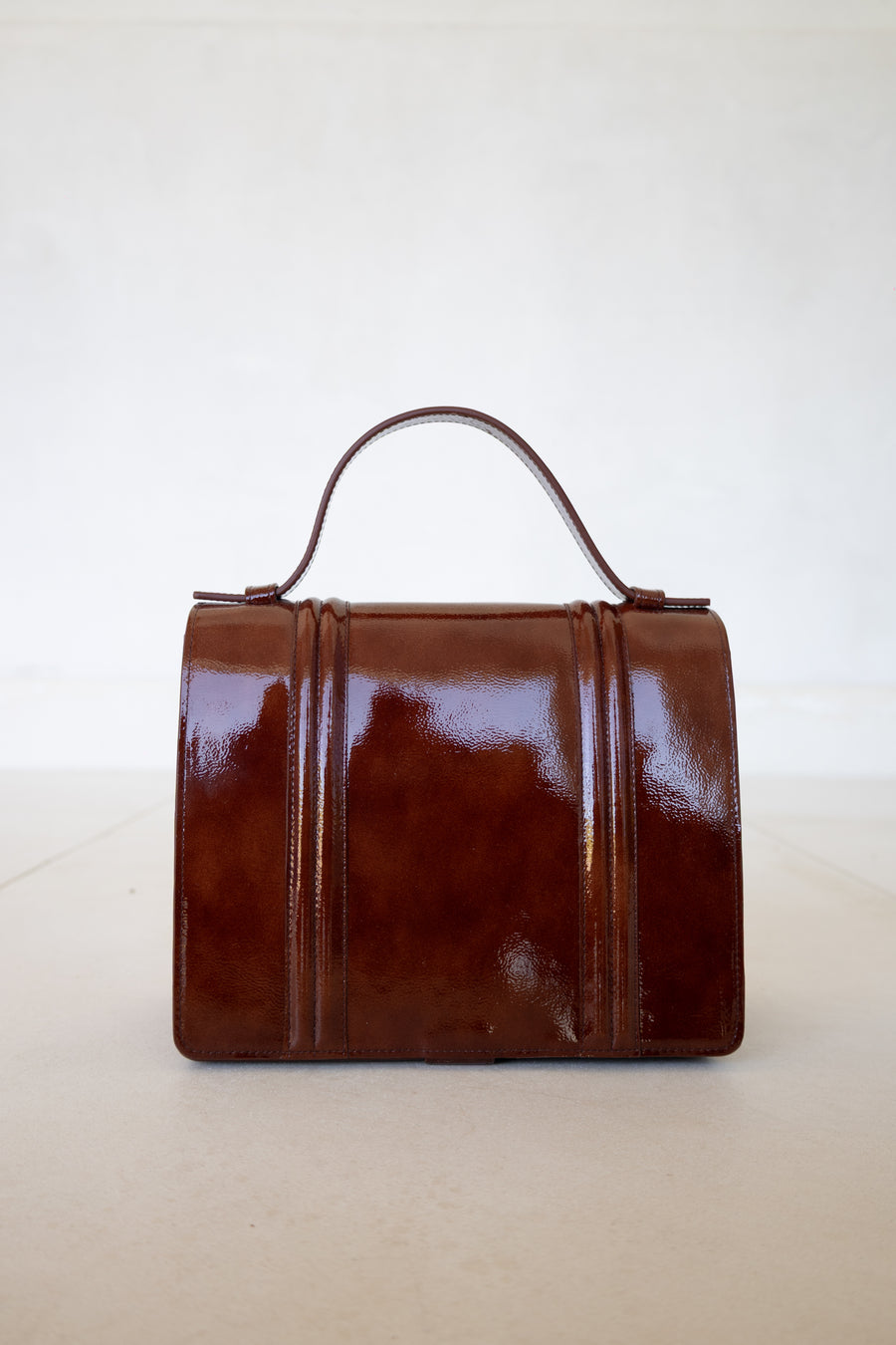 Mini Briefcase Doublé | Amarone Stone
