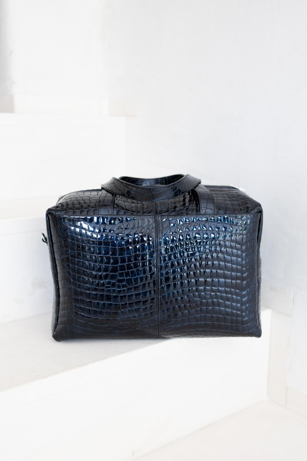 Weekender | Night Blue Nacre Croco