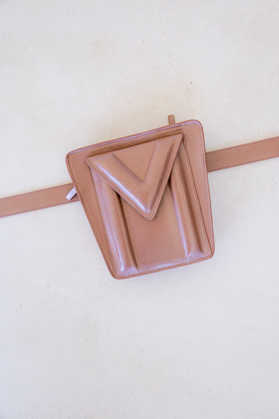 Belt Bag: Belt XL Rose Stone + Trapezium Rose Stone
