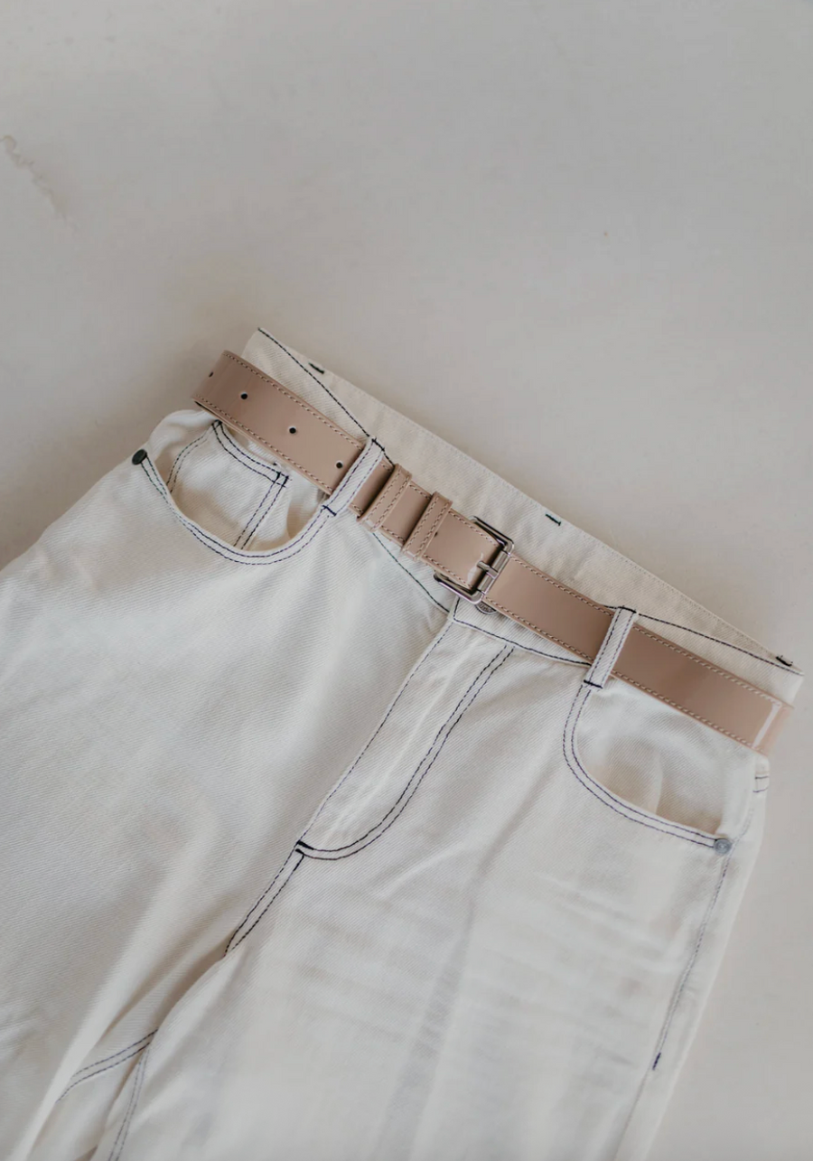 The Belt | Beige Laqué