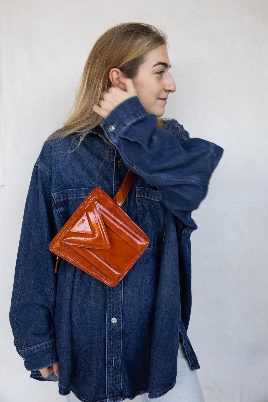 Belt Bag: The Belt XL Terracotta Stone + Trapezium M Terracotta Stone