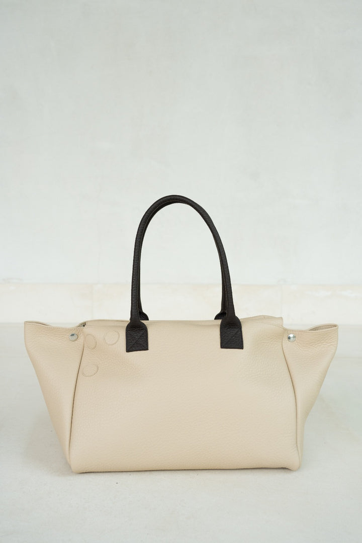 Grocery Bag | Combi Beige / Ebony Structured