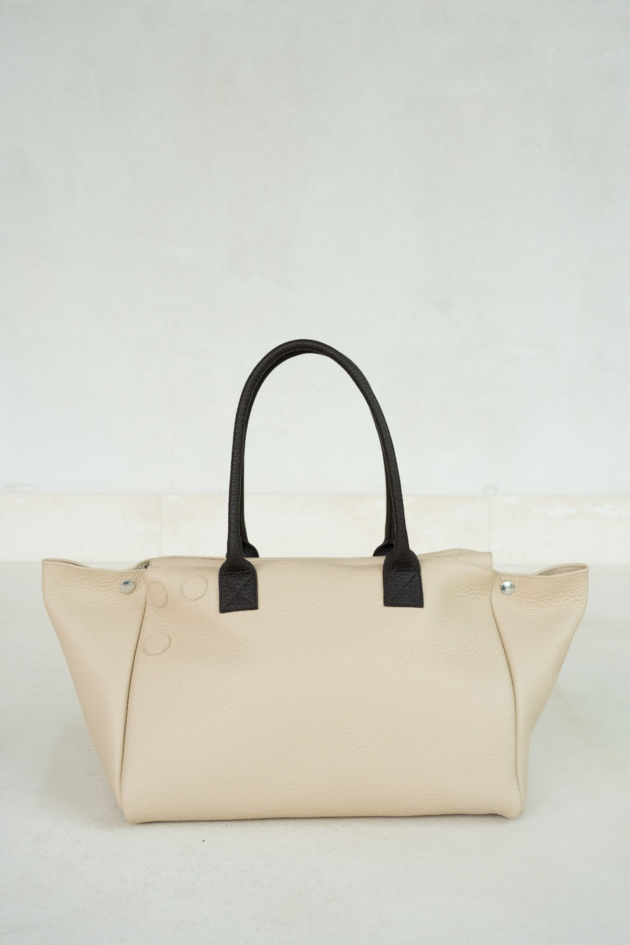 Grocery Bag | Combi Beige / Ebony Structured