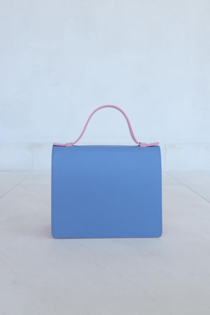Mini Briefcase | Combi Ebony / Bleu Ciel / Bubblegum