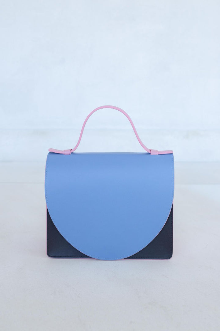 Mini Briefcase | Combi Ebony / Bleu Ciel / Bubblegum