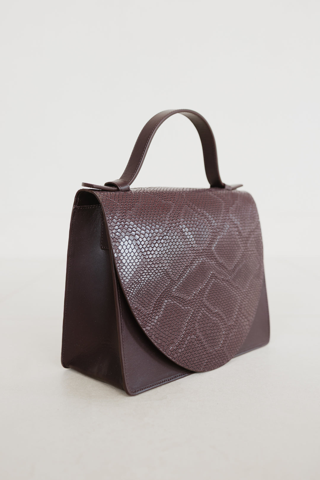 Mini Briefcase | Combi Burgundy Snake