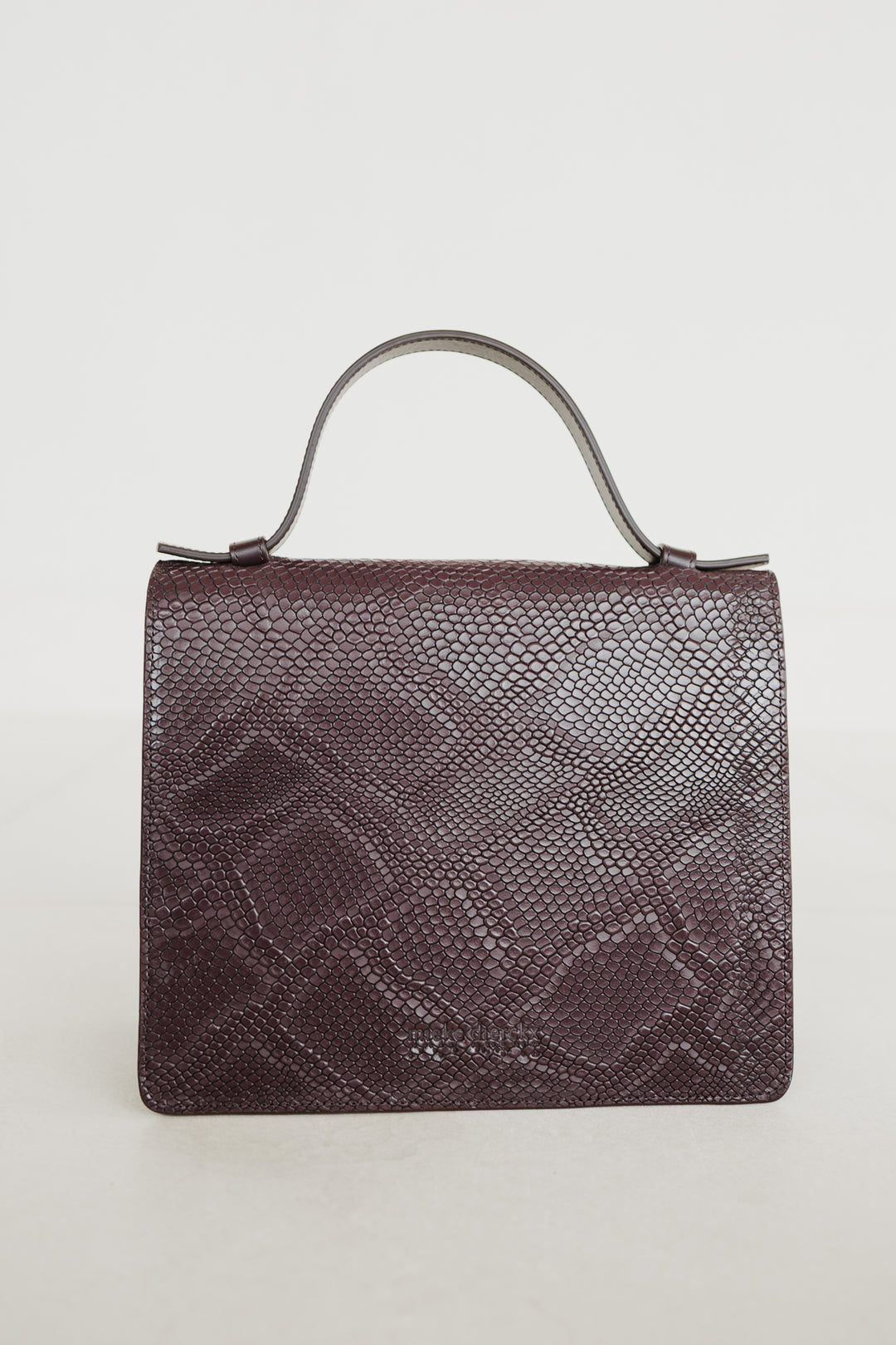 Mini Briefcase | Combi Burgundy Snake