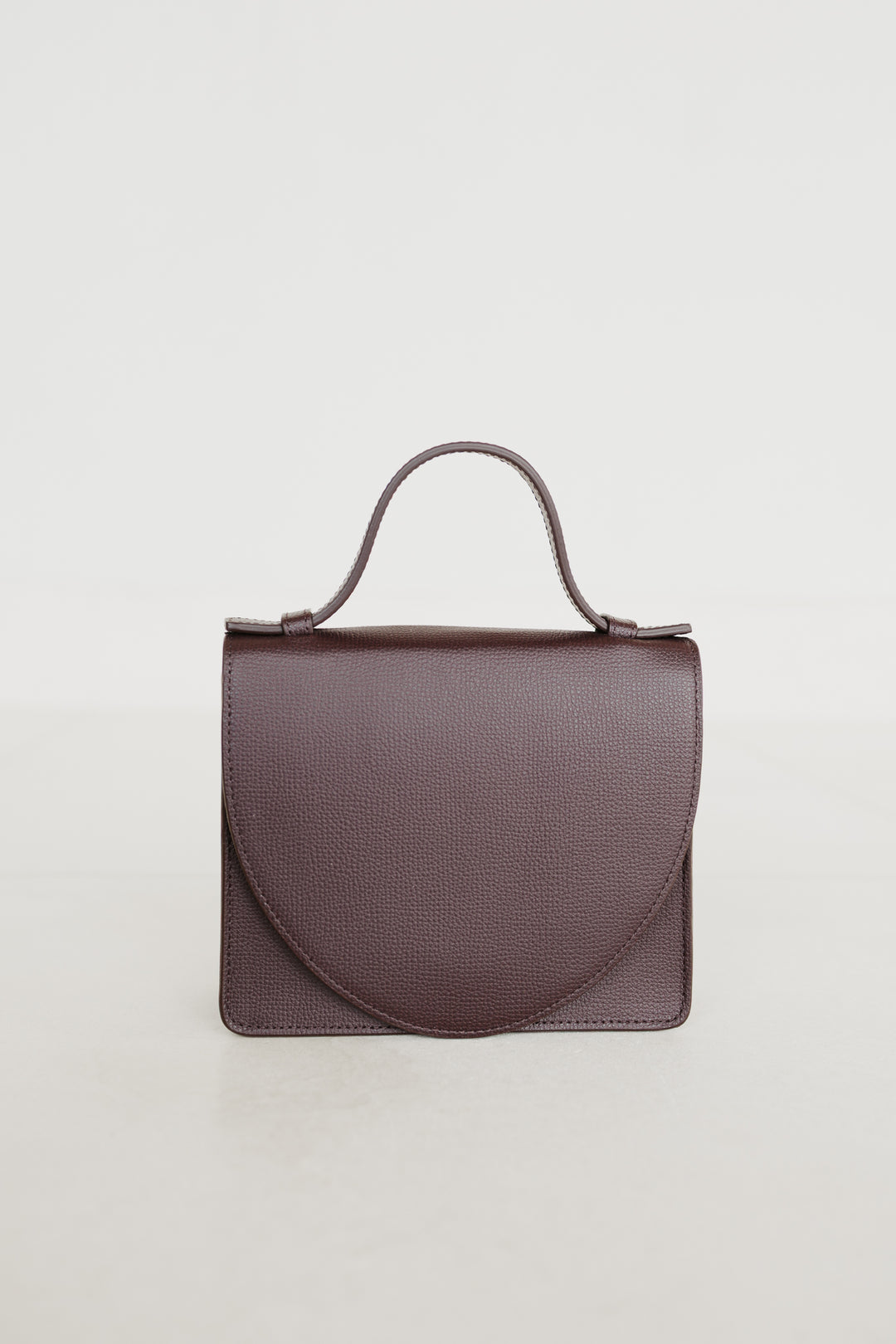 Micro Briefcase | Burgundy Structured