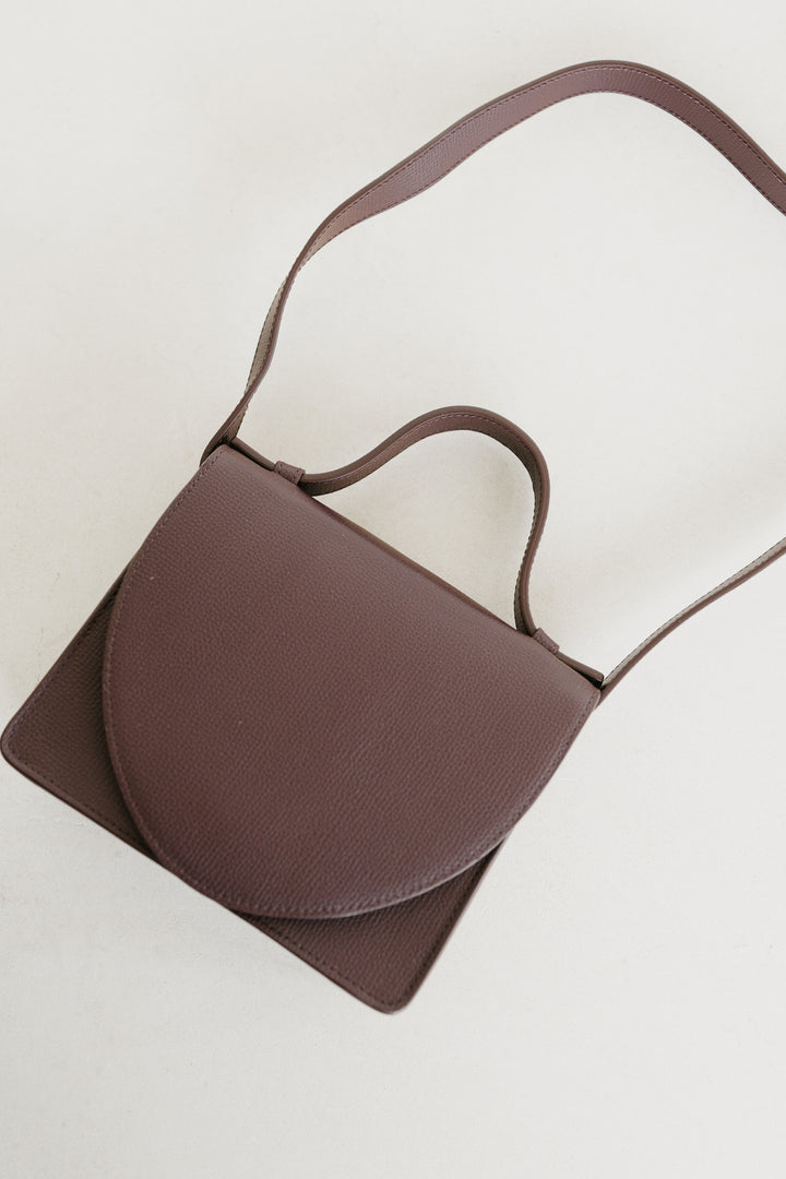 Micro Briefcase | Burgundy Structured