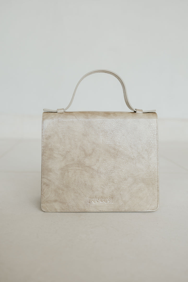Mini Briefcase | Noisette Snake
