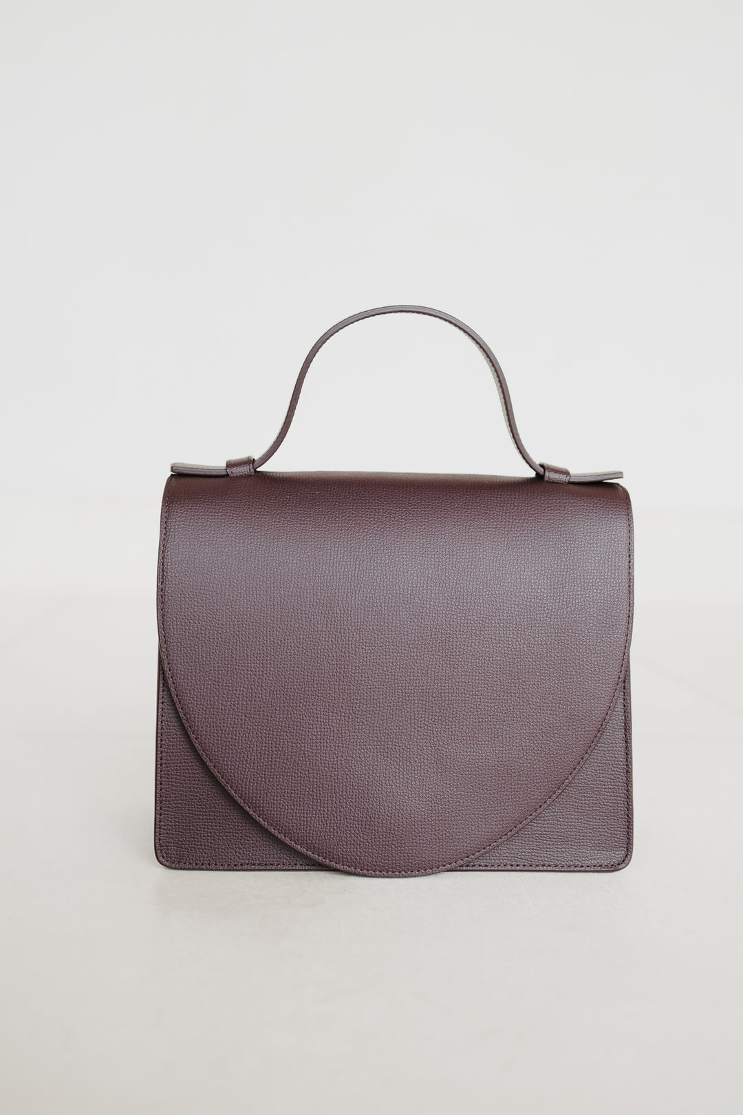 Mini Briefcase | Burgundy Structured