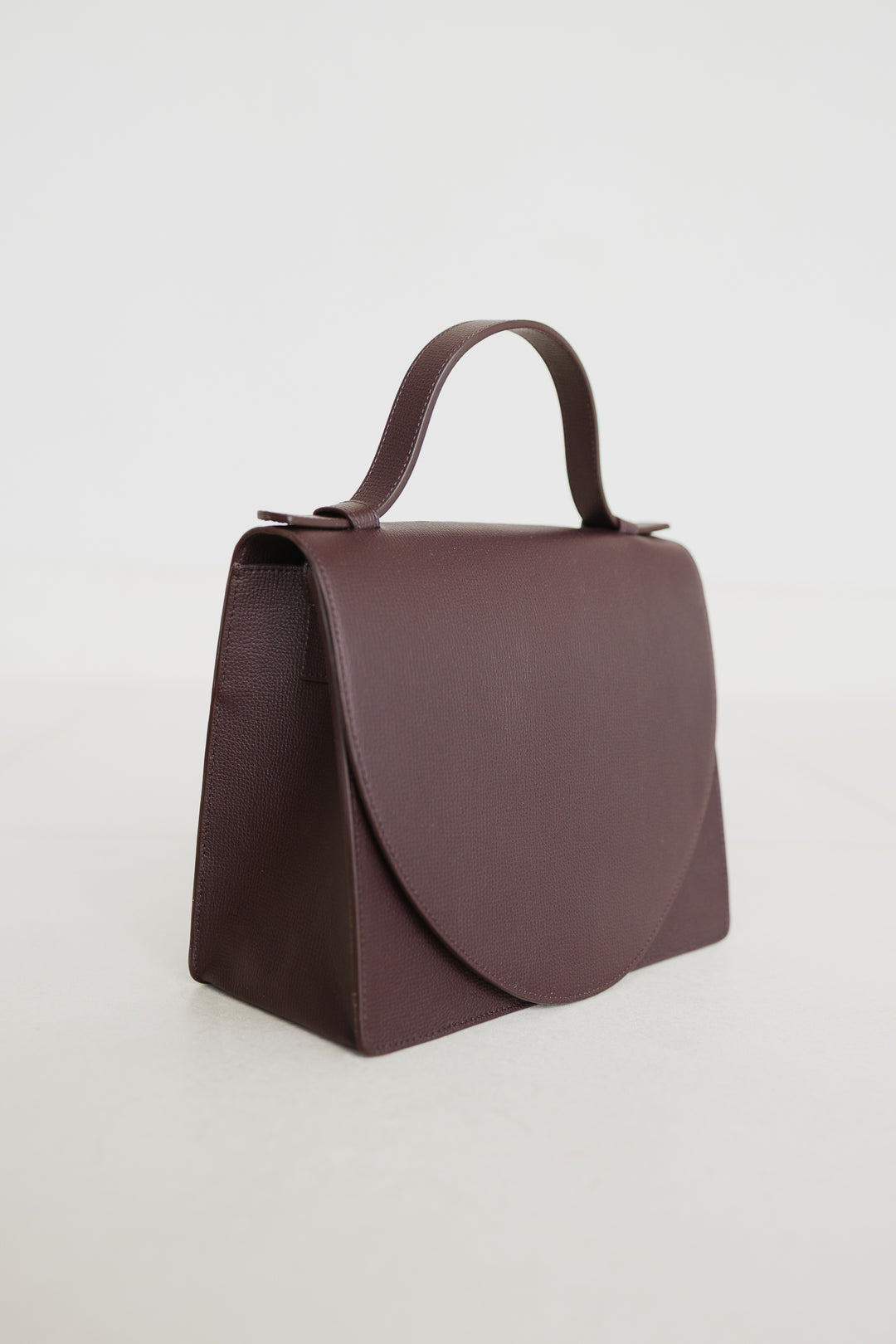 Mini Briefcase | Burgundy Structured