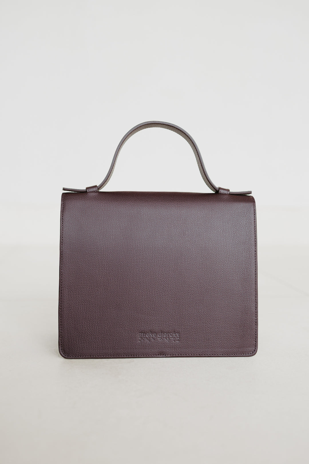 Mini Briefcase | Burgundy Structured