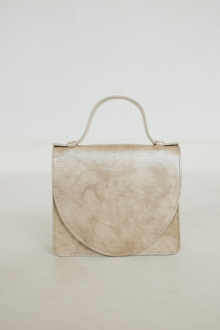 Micro Briefcase | Noisette Snake