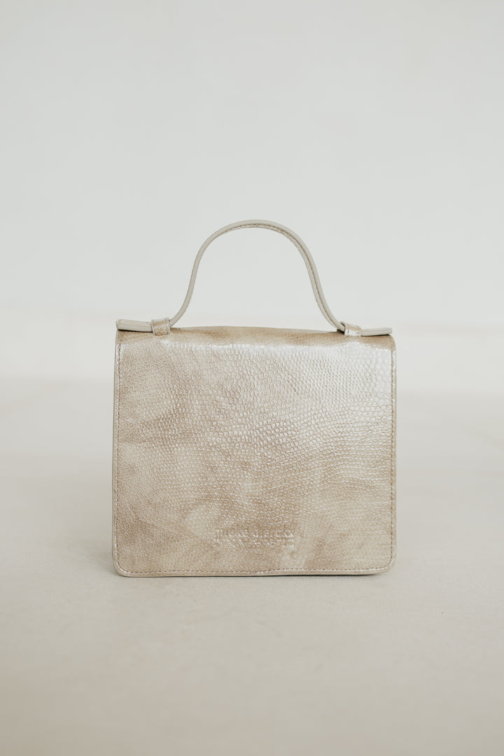 Micro Briefcase | Noisette Snake