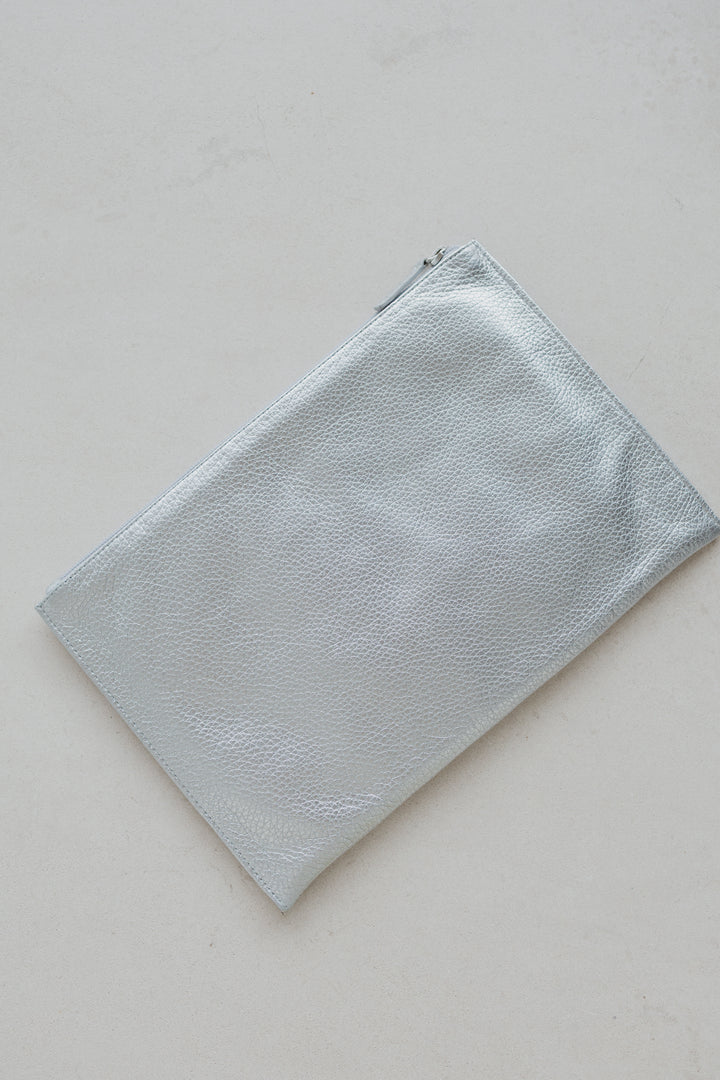 Bridal Collection | Zip Clutch Silver