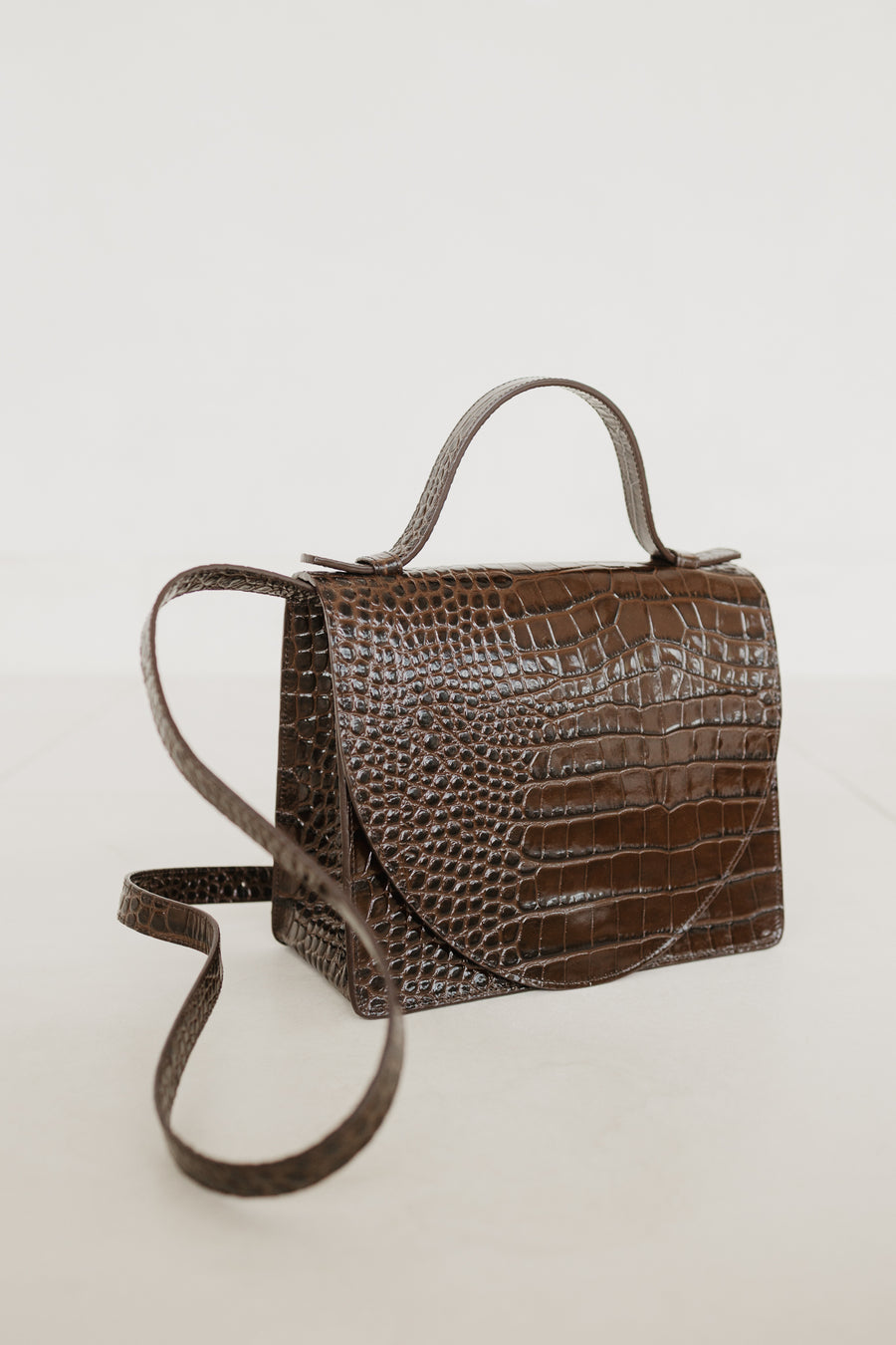 Mini Briefcase | Siena Croco Glans