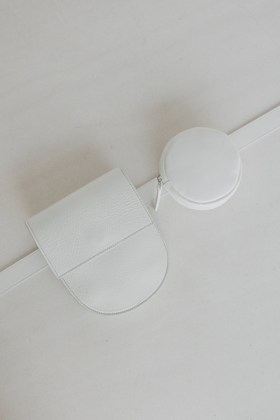 Belt Bag: Belt XL Very White Pure + Half Moon Pearl + Pastille Belt Very White Pure