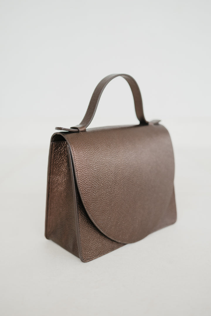 Mini Briefcase | Chocolate Shimmer