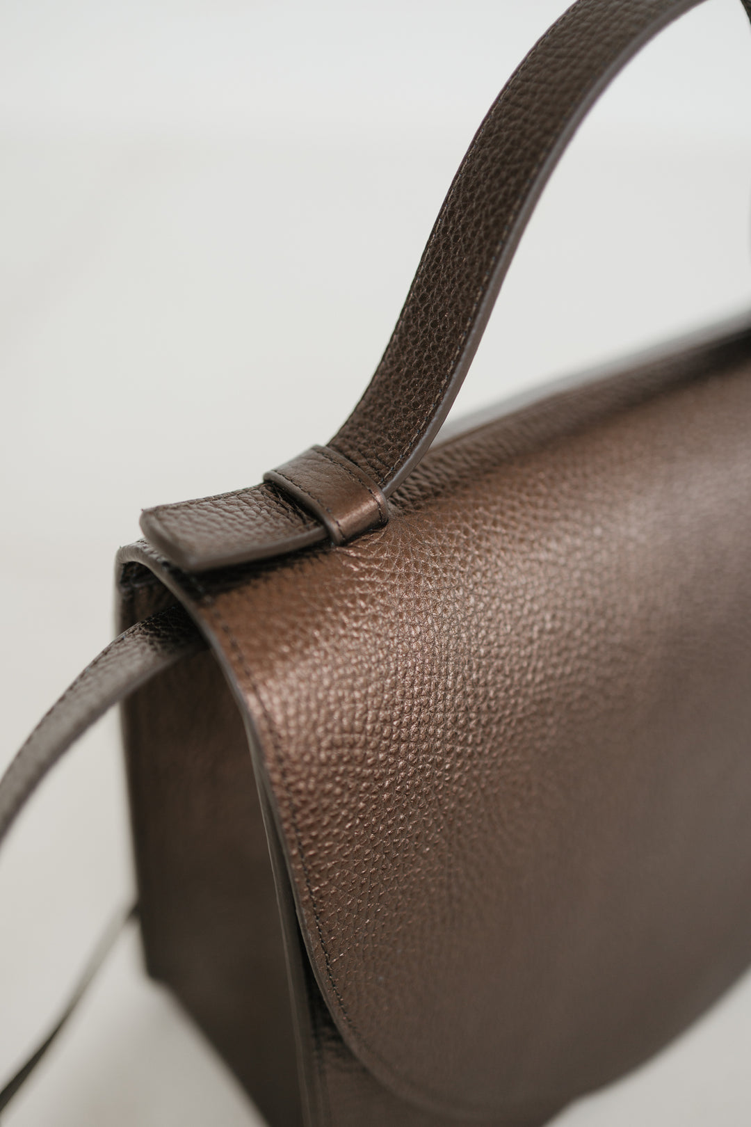 Mini Briefcase | Chocolate Shimmer