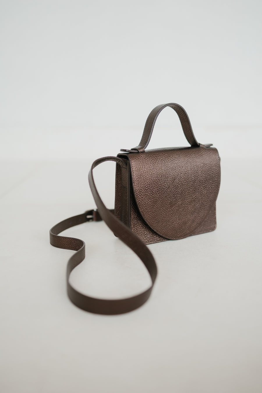 Micro Briefcase | Chocolate Shimmer