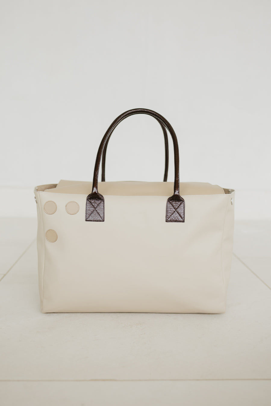 Grocery Bag | Beige-Sand-Chocolate Stone