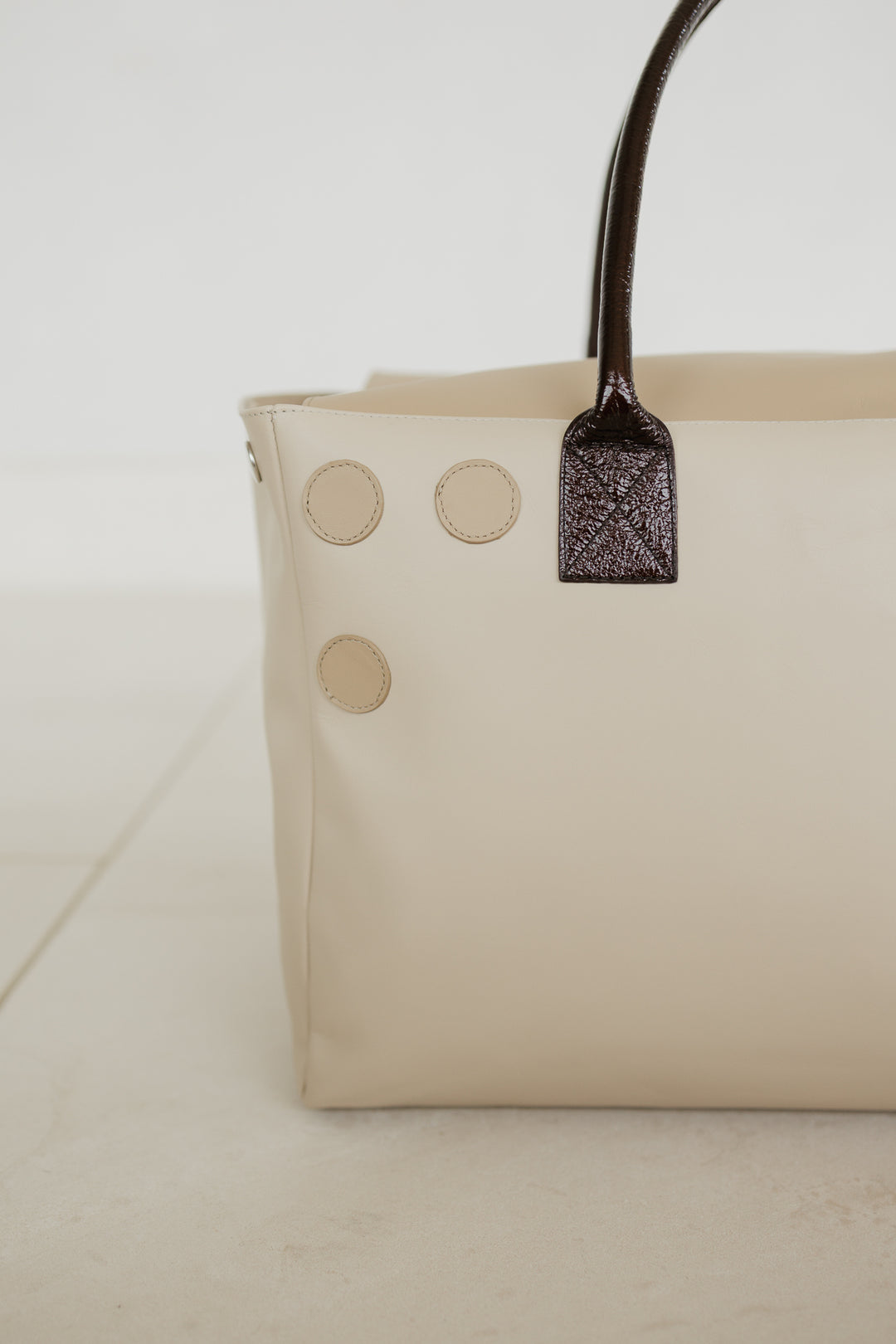 Grocery Bag | Beige-Sand-Chocolate Stone