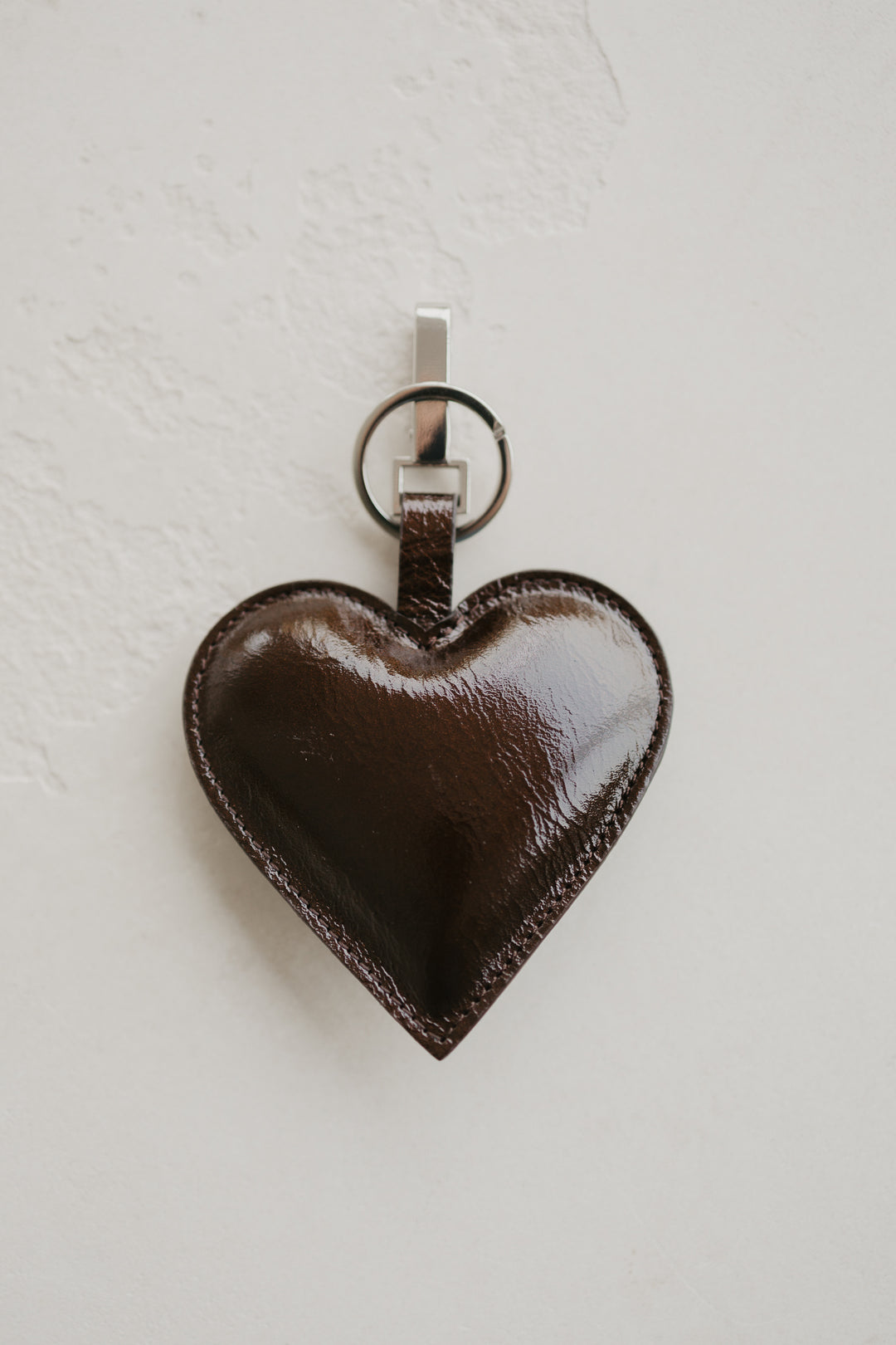 Keychain | Heart Keychain Chocolate Stone