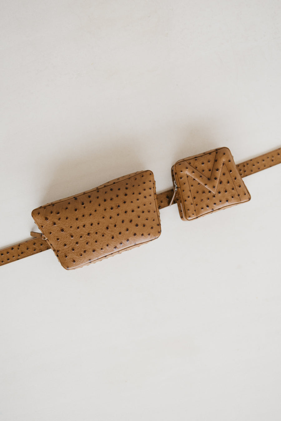 Belt Bag: The Belt XL Palermo Struzzo + Trapezium Palermo Struzzo + Mini M Palermo Struzzo
