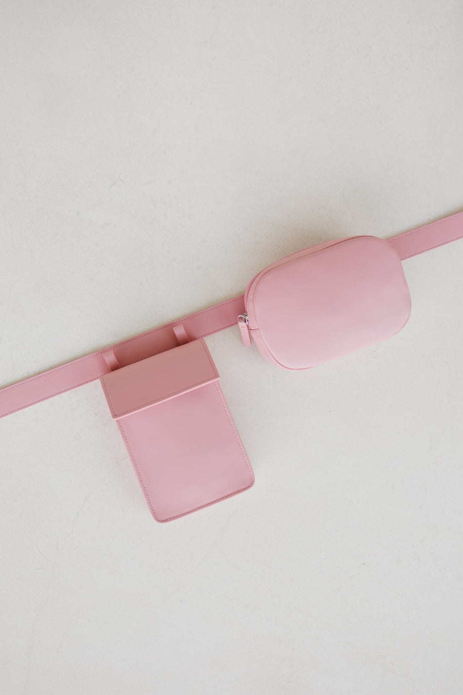 Belt Bag: Belt XL Bubblegum + Oval Belt Bubblegum + Rectangle Bubblegum