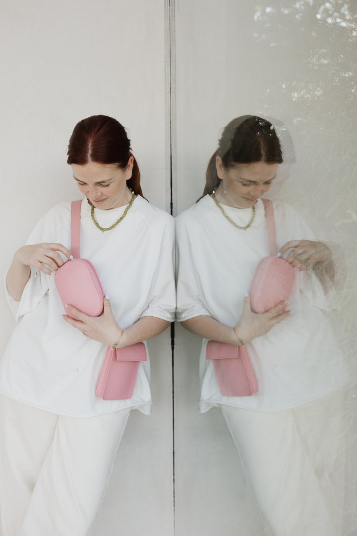 Belt Bag: Belt XL Bubblegum + Oval Belt Bubblegum + Rectangle Bubblegum