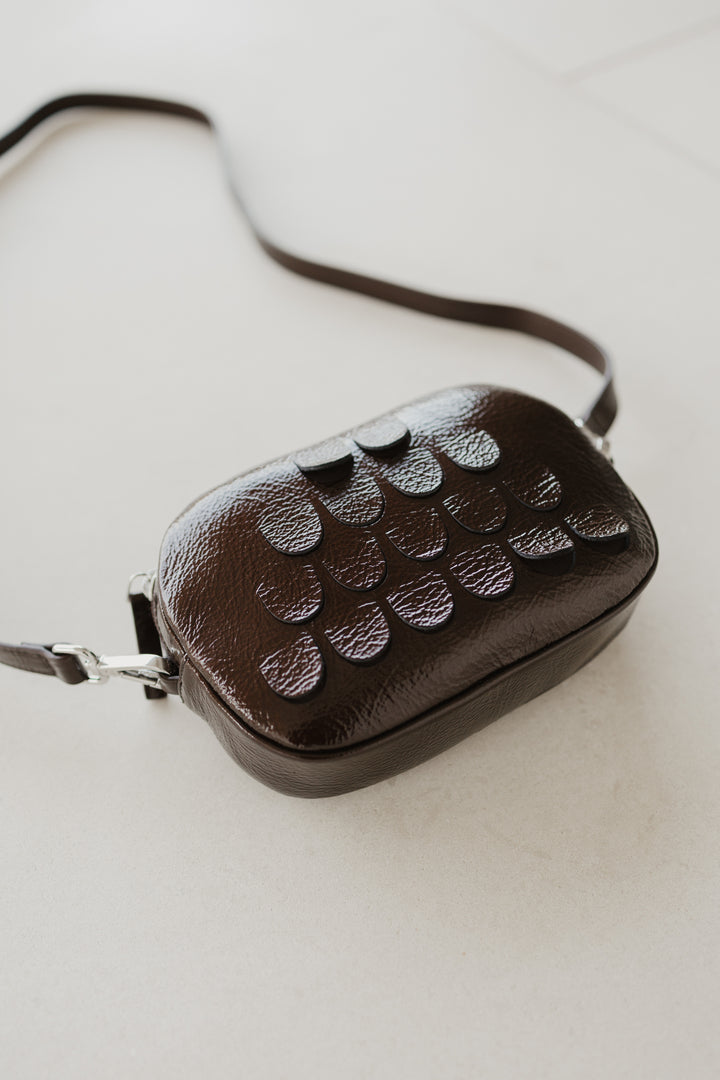 Oval Mini Bag | Chocolate Stone