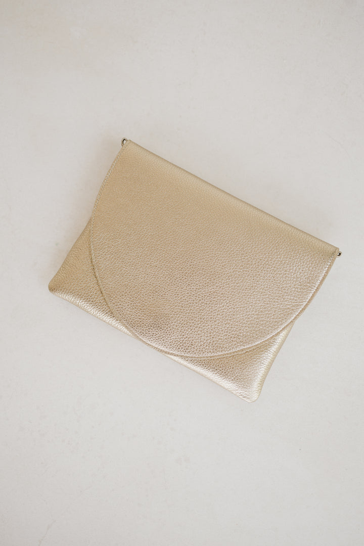 Bridal Collection | Medium Envelope Soft Gold Structured