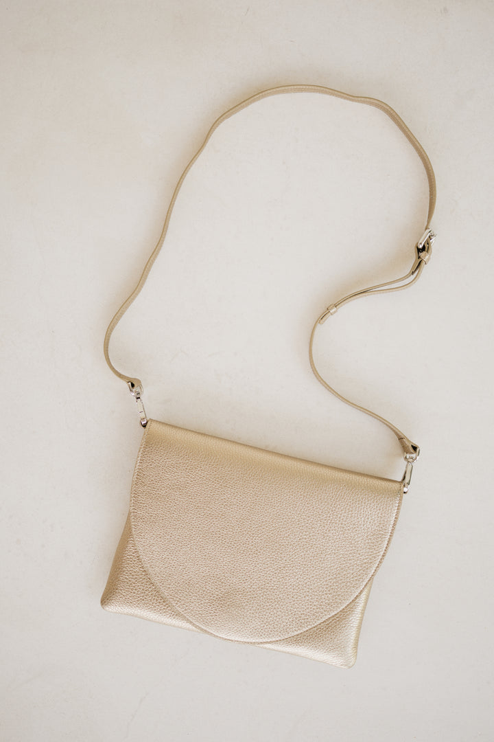 Bridal Collection | Medium Envelope Soft Gold Structured