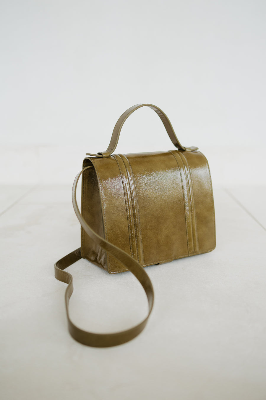 Mini Briefcase Doublé | Pantelleria Stone