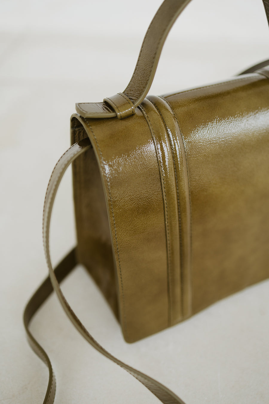 Mini Briefcase Doublé | Pantelleria Stone