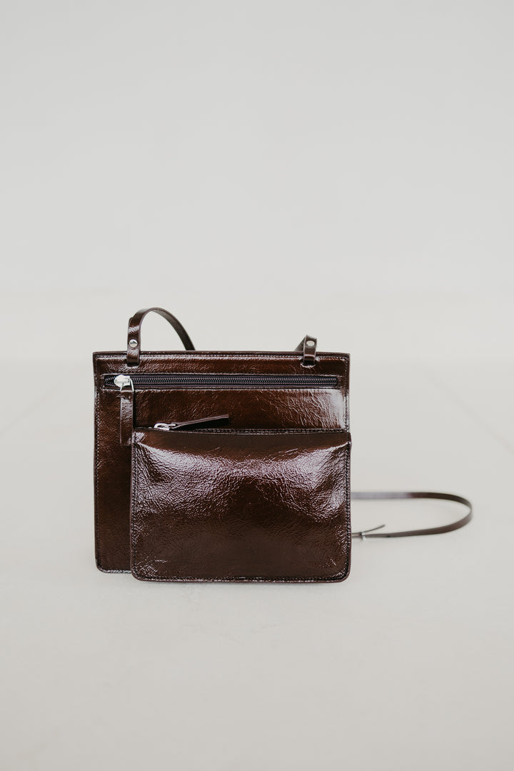 Double Pouch | Chocolate Stone