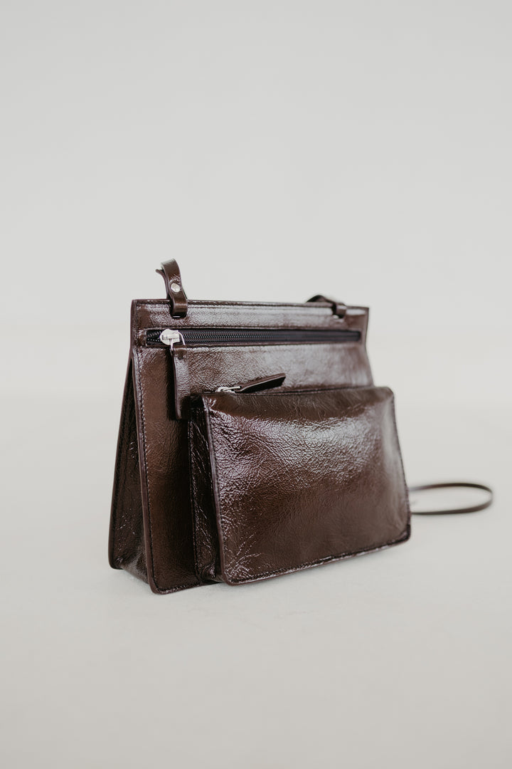 Double Pouch | Chocolate Stone