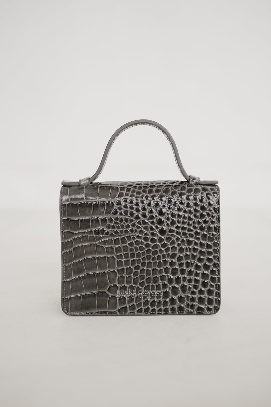 Micro Briefcase | Antracite Croco