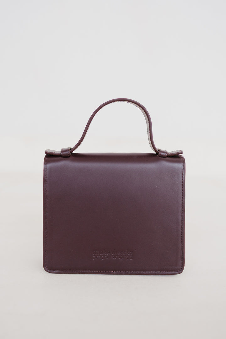 Micro Briefcase | Burgundy Pure