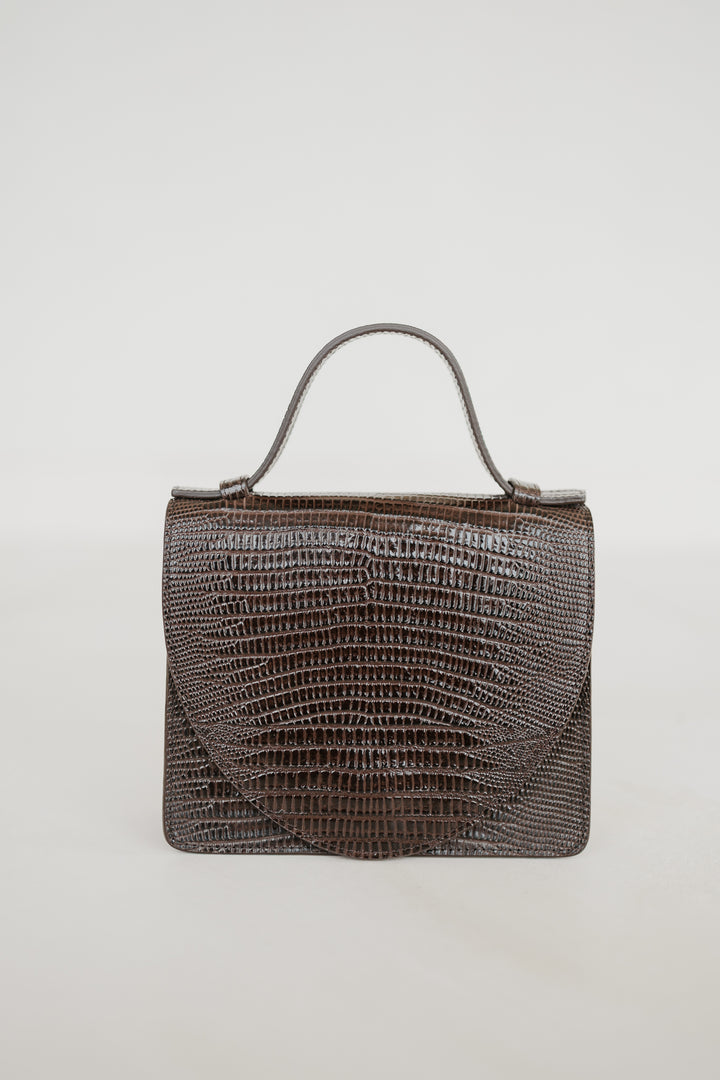Micro Briefcase | Ebony Lizard