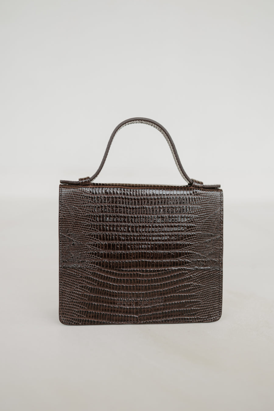 Micro Briefcase | Ebony Lizard