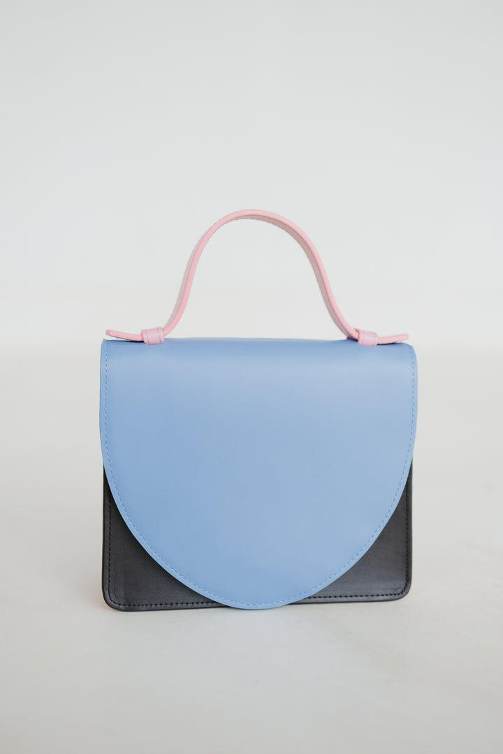 Micro Briefcase | Combi Ebony / Bleu Ciel / Bubblegum
