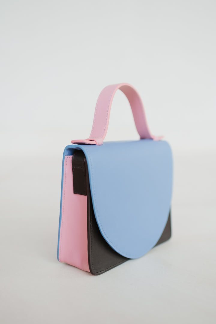 Micro Briefcase | Combi Ebony / Bleu Ciel / Bubblegum