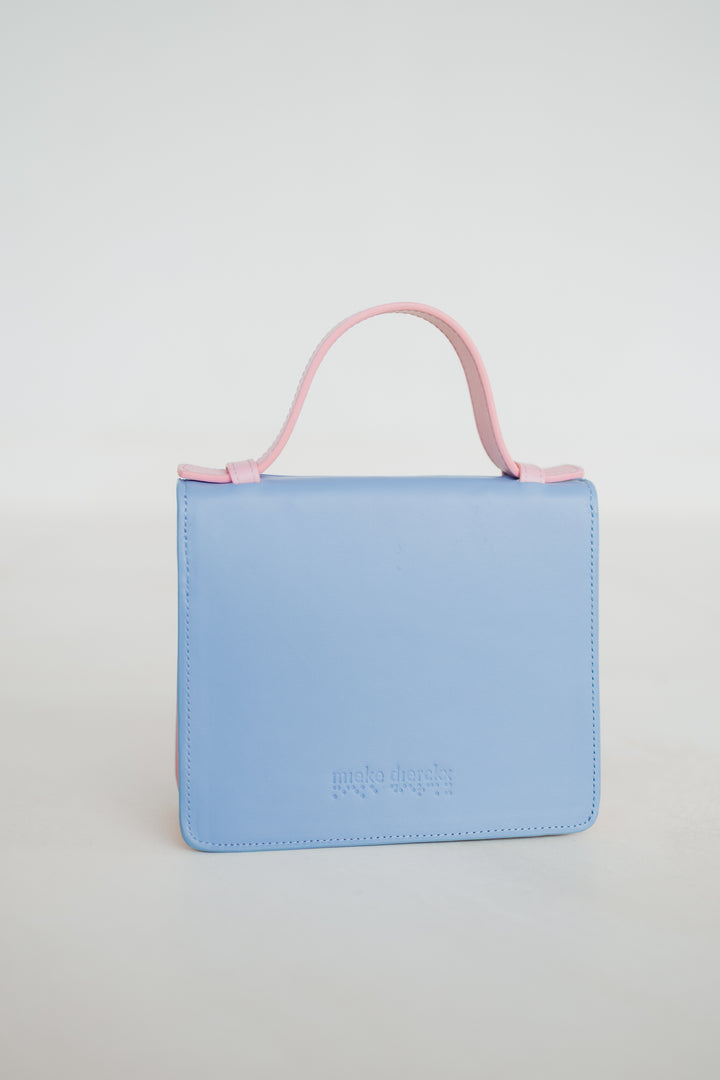 Micro Briefcase | Combi Ebony / Bleu Ciel / Bubblegum