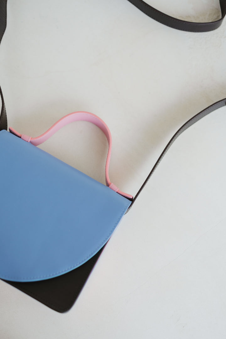 Micro Briefcase | Combi Ebony / Bleu Ciel / Bubblegum