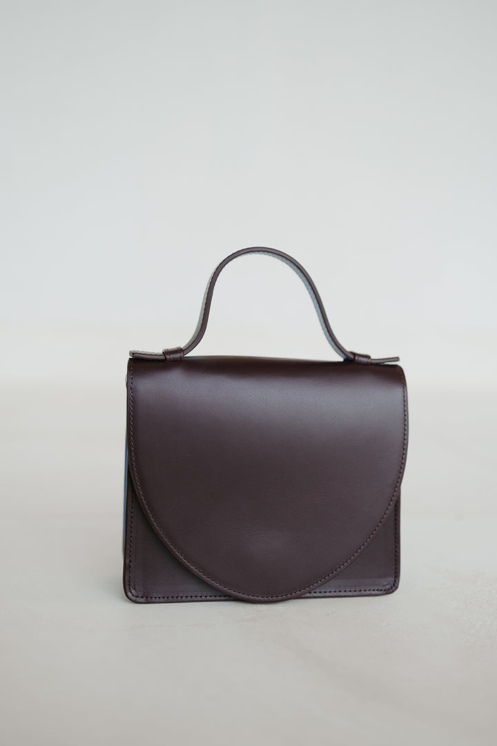 Micro Briefcase | Burgundy / Bleu Ciel