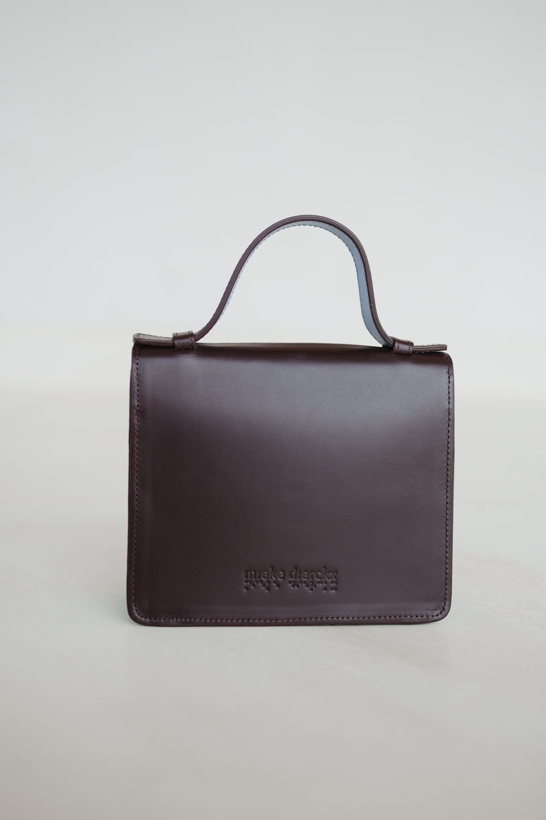 Micro Briefcase | Burgundy / Bleu Ciel