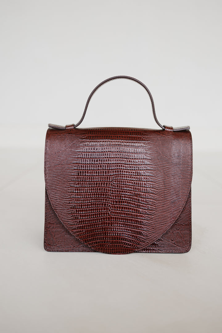 Mini Briefcase | Amarone Lizard