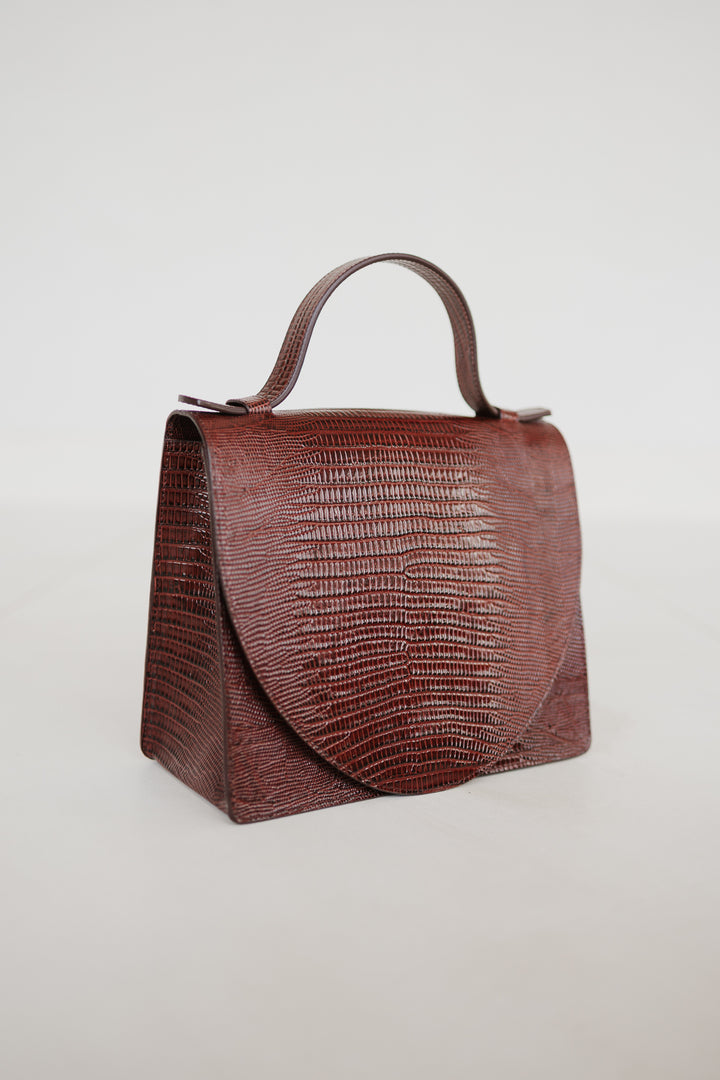 Mini Briefcase | Amarone Lizard